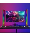2 pcs. Barre lumineuse ambiante infinie RGBIC - 28cm, Bluetooth, 5W