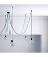 Suspension de lampe noire - Pour ex. lampes suspendues