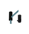 Suspension de lampe noire - Pour ex. lampes suspendues