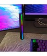 RGBIC lumière de bureau synchronisée avec la musique - 18 cm, batt. intégrée, Bluetooth