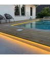 Ruban LED piscine 15m 7,5W/m étanche - 24V DC, IP68, 120 LED par mètre