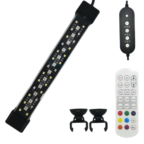 30 cm luminaire d'aquarium - 10W LED, RGB+NW, IP68