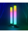 Lot de 2 lampes de table RGBIC - 43 cm, effet lumineux 360°
