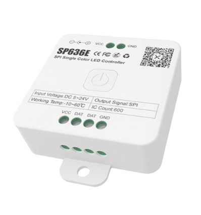 Contrôleur de bande SPI à lumière courante - RF, 12V/24V