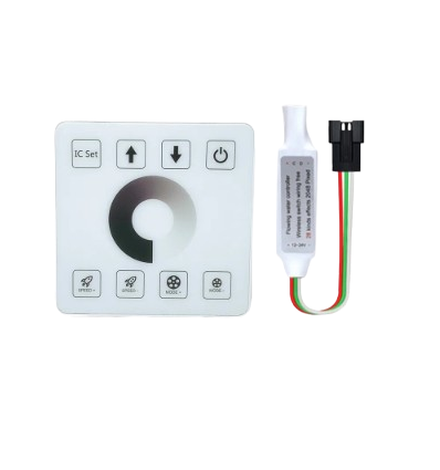 Contrôleur + télécommande tactile pour contrôleur de lumière de course SPI - Tactile, 2,4 GHz