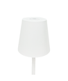 Lampe de table LED mini rechargeable - Blanc, 24cm, tactile dimmable, IP54