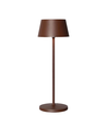 Lampe de table LED rechargeable - Marron, tactile dimmable, IP54