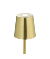 Lampe de table LED mini rechargeable - Or, tactile dimmable, IP54