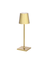 Lampe de table LED mini rechargeable - Or, tactile dimmable, IP54