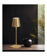Lampe de table LED mini rechargeable - Or, tactile dimmable, IP54