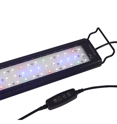 75-100 cm luminaire d'aquarium - 19W LED, blanc/bleu/rouge/vert, longueur réglable, IP66