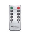 Bougies LED, lot de 3, Ø7,5cm, flamme vacillante, blanc - Avec télécommande et minuterie, 10/13/15cm, cire véritable