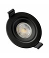 Downlight MR16 ou GU10 - Sans source lumineuse ni douille, noir, Trou: Ø7,5 cm