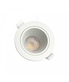 Spot encastrable GU10, anti-éblouissant - Rond, blanc, IP20, Trou: Ø7,5 cm, Dim: Ø9,5 cm, sans source