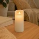 Bougie LED XL 22,5cm, effet flamme, blanc - Ø10cm