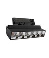 Rail LED 36W triphasé RA92 orientable - Noir, 23,5 cm