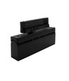 Rail LED 36W triphasé RA92 orientable - Noir, 23,5 cm