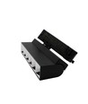 Rail LED 36W triphasé RA92 orientable - Noir, 23,5 cm