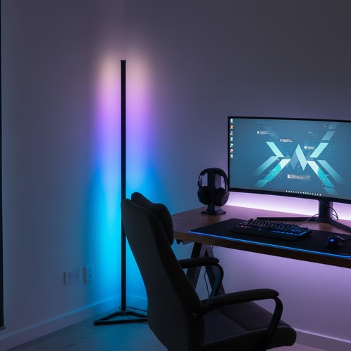 RGBIC+WW lampe d'angle - 140cm, Bluetooth