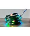 10 m. Guirlande lumineuse LED RGBIC - 100 LED, fil vert, télécommande + Bluetooth, 5V USB
