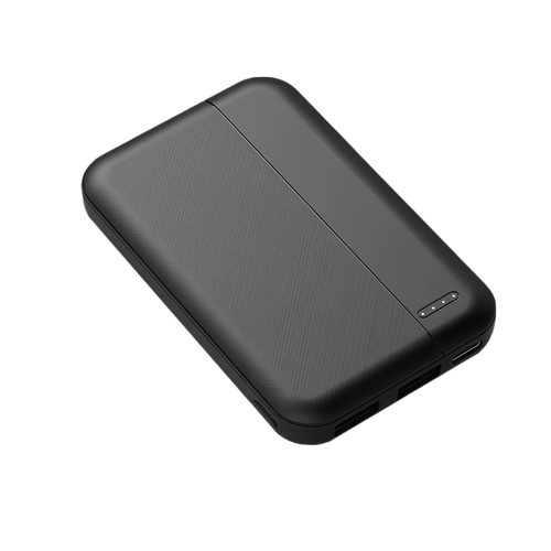Batterie externe - 5000mAh, noir, complète avec câble