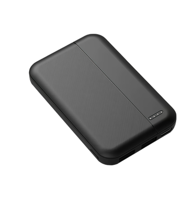 Batterie externe - 5000mAh, noir, complète avec câble