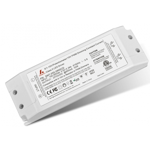 Driver LED 40W / 800mA dimmable 1-10V pour dalle LED - 30-50V, avec interface de signal 1-10V