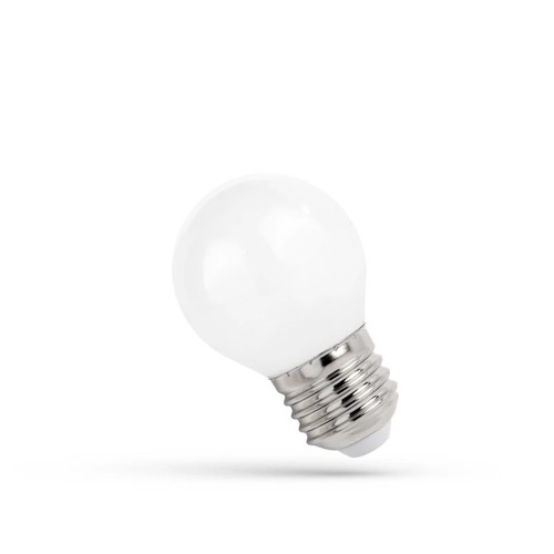 Ampoule LED E27 4W sphérique - 100lm/W, verre dépoli, blanc chaud