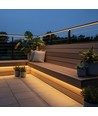 Ruban LED COB slim 5m 230V étanche - adhésif, 9W/m, IP67, 296 LED/m, jusqu'à 100m
