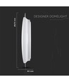 Plafonnier Designer Dome 72W avec ciel étoilé - Ø67cm, télécommande, dimmable, CCT, mode nuit