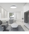 Plafonnier LED Designer 60W avec télécommande - Ø49,5cm, dimmable, 4000K, diffuseur blanc