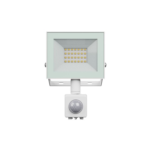 Projecteur 20W avec détecteur - IP44, blanc, lampe de travail, capteur PIR