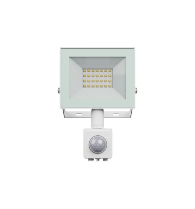 Projecteur 20W avec détecteur - IP44, blanc, lampe de travail, capteur PIR