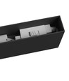 Luminaire Grid S 12W - montage en surface, CCT, 230V, 40°, IP20, 222x26x60mm, noir, Spectrum