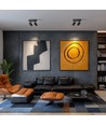 Plafonnier avec 2 spots, GU10 - Noir, IP20 intérieur, sans source lumineuse