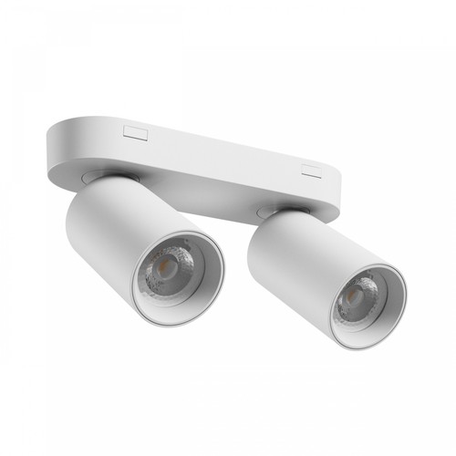 Plafonnier avec 2 spots, GU10 - Blanc, IP20 intérieur, sans source lumineuse