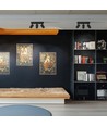 Plafonnier avec 3 spots, GU10 - Noir, IP20 intérieur, sans source lumineuse