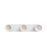 Plafonnier avec 3 spots, GU10 - Blanc, IP20 intérieur, sans source lumineuse