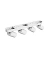 Plafonnier avec 4 spots, GU10 - Blanc, IP20 intérieur, sans source lumineuse