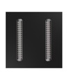 Panneau LED 60x60 ALGINE DOPPIO, 40W - 150lm/W, Cadre noir, 5 ans de garantie, encastrable/en saillie