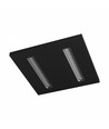 Panneau LED 60x60 ALGINE DOPPIO, 40W - 150lm/W, Cadre noir, 5 ans de garantie, encastrable/en saillie