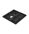 Panneau LED 60x60 ALGINE DOPPIO, 40W - 150lm/W, Cadre noir, 5 ans de garantie, encastrable/en saillie