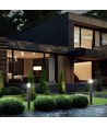 Lampe de jardin GU10 - IP54, IK07, noir, éclairage de façade extérieur, sans source lumineuse
