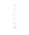 Lampe de jardin GU10 - IP54, IK07, noir, éclairage de façade extérieur, sans source lumineuse
