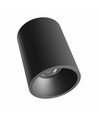 Spot LED de plafond 10W Orbito, RA90 - 1200lm, UGR19, IP44, noir, 4000K