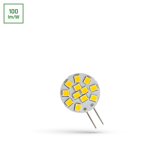 G4 1,2W LED - 12V, blanc chaud