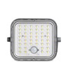 Projecteur LED solaire 20W avec détecteur - 1400lm, IP65, 5000K, gris, extérieur