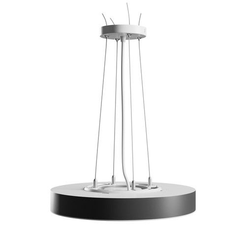 Plafonnier LED 24W Nymphea Optima, CCT - Anneau noir, 112lm/W, Ø30cm, garantie 5 ans