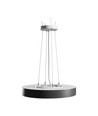 Plafonnier LED 24W Nymphea Optima, CCT - Anneau noir, 112lm/W, Ø30cm, garantie 5 ans
