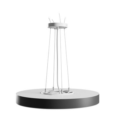 Plafonnier 36W Nymphea Optima CCT - 120lm/W, Ø40cm, anneau noir, CCT réglable, IP20